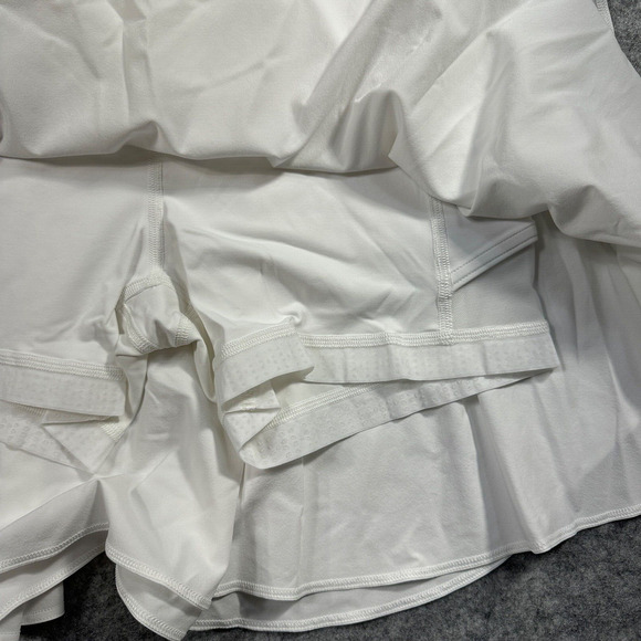 Lululemon Court Rival High-Rise Skirt Long White Tennis Pickleball Size 4 - Picture 2 of 8